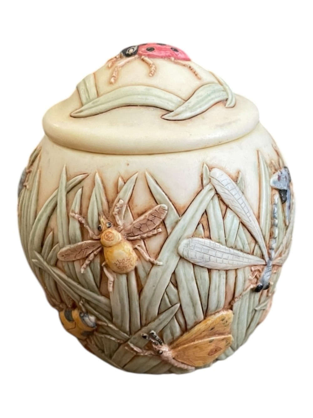 Vintage Harmony Kingdom Jardinia “Summer Memories” Lidded Intricate Cachepot